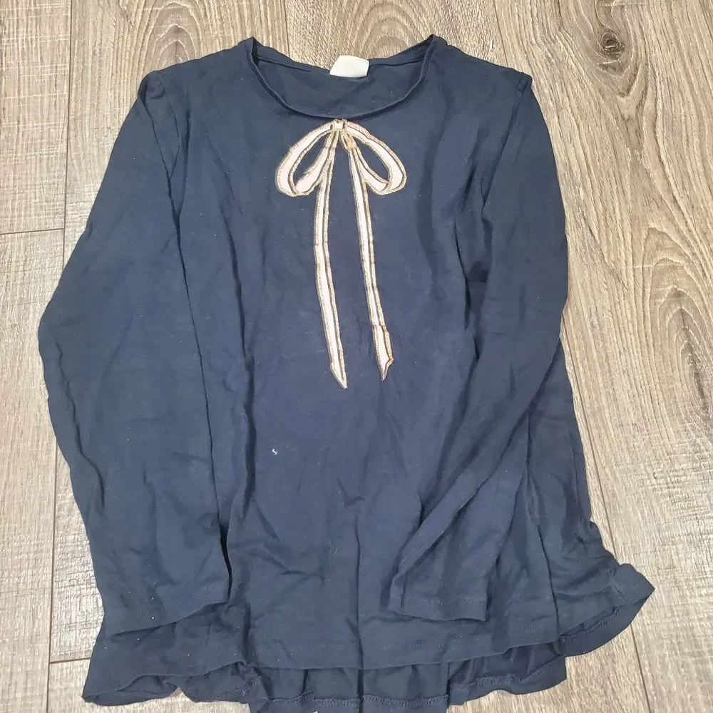 Girls Long Sleeve Shirts Size 10 Zara Long Sleeve Tees Black, Navy, Light Purple